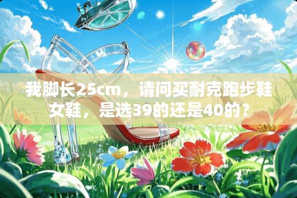 我脚长25cm，请问买耐克跑步鞋女鞋，是选39的还是40的？