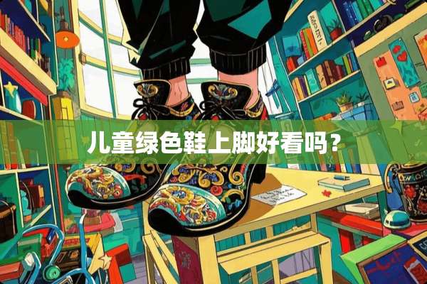 儿童绿色鞋上脚好看吗？