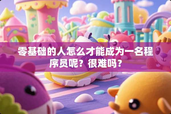 零基础的人怎么才能成为一名程序员呢？很难吗？