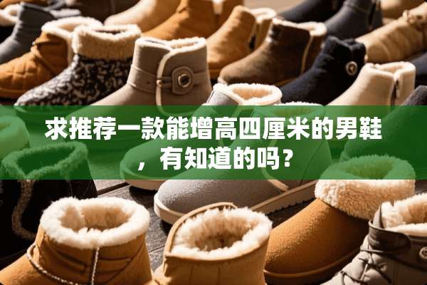 求推荐一款能增高四厘米的男鞋，有知道的吗？