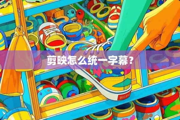 剪映怎么统一字幕？