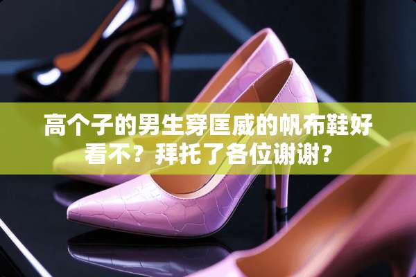 高个子的男生穿匡威的帆布鞋好看不？拜托了各位谢谢？
