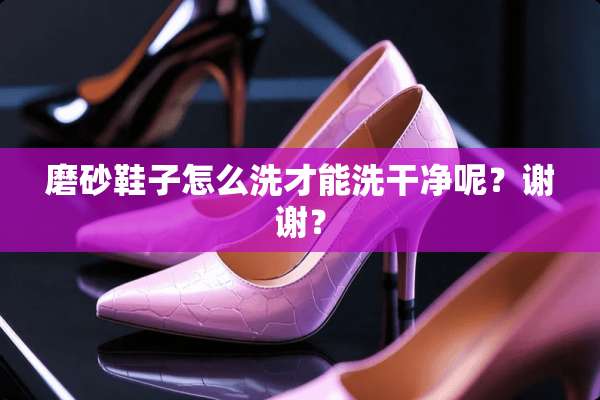磨砂鞋子怎么洗才能洗干净呢？谢谢？