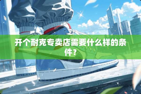 开个耐克专卖店需要什么样的条件？