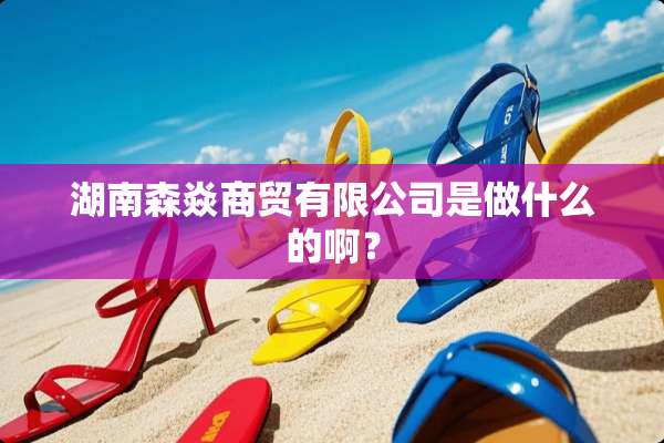 湖南森焱商贸有限公司是做什么的啊？