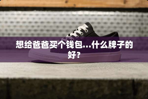 想给爸爸买个钱包…什么牌子的好？