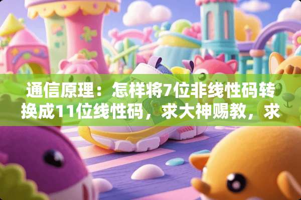 通信原理：怎样将7位非线性码转换成11位线性码，求大神赐教，求方法，不要只是结果