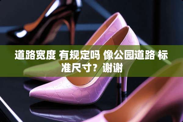 道路宽度 有规定吗 像公园道路 标准尺寸？谢谢