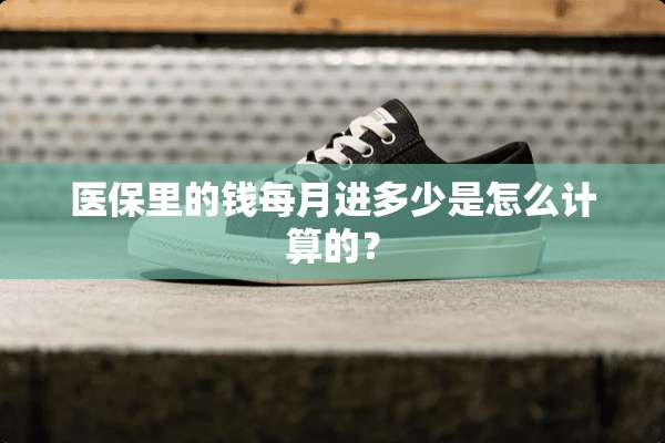 医保里的钱每月进多少是怎么计算的？