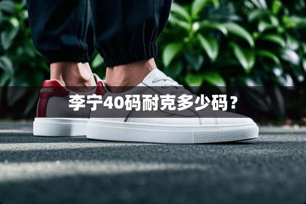 李宁40码耐克多少码？