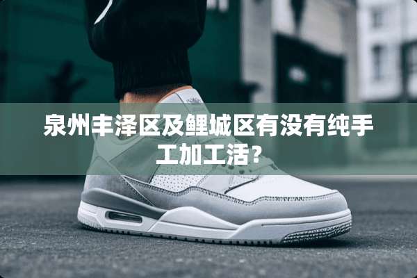 泉州丰泽区及鲤城区有没有纯手工加工活？
