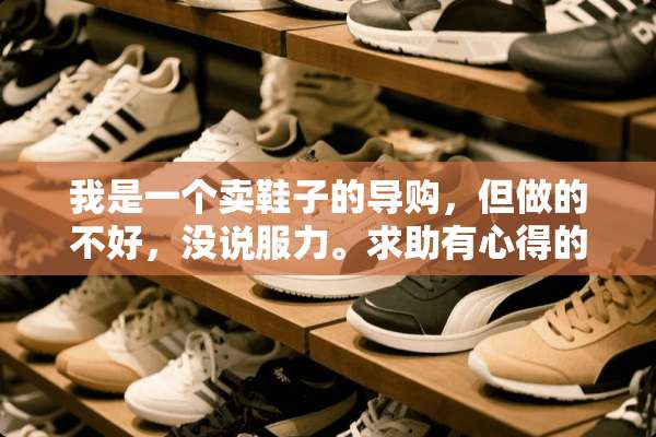 我是一个卖鞋子的导购，但做的不好，没说服力。求助有心得的人？