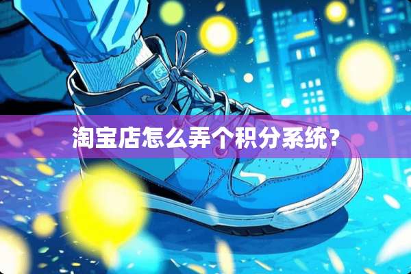 淘宝店怎么弄个积分系统？