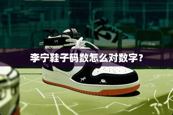 李宁鞋子码数怎么对数字？