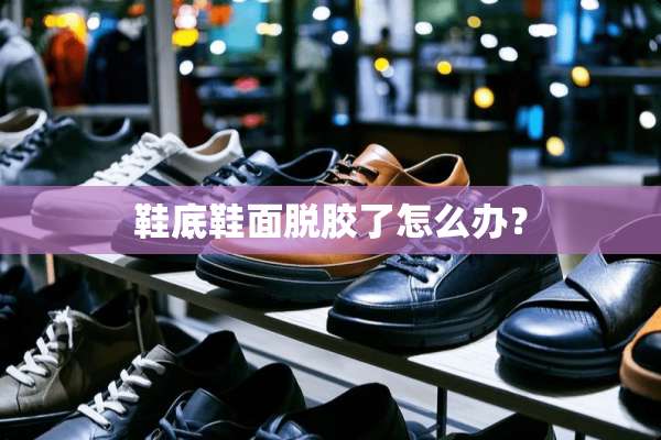 鞋底鞋面脱胶了怎么办？