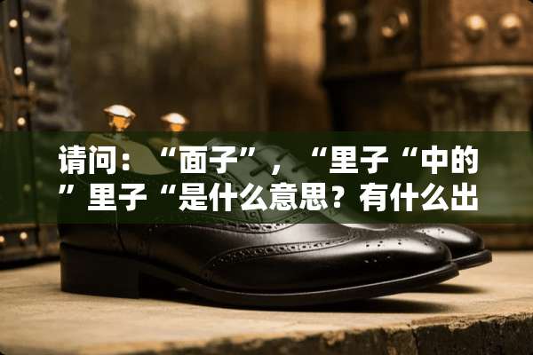 请问：“面子”，“里子“中的”里子“是什么意思？有什么出处吗？谢谢