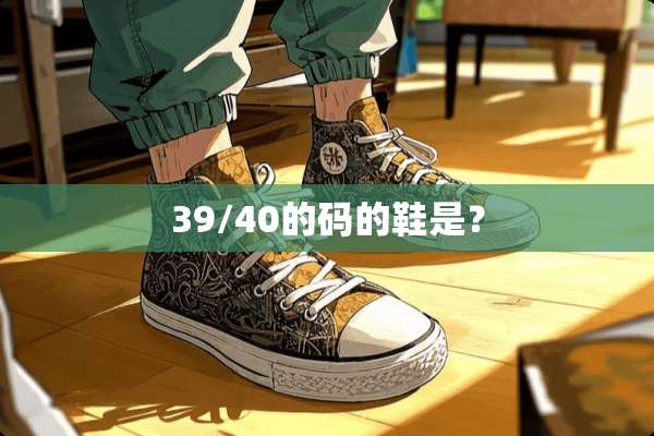 39/40的码的鞋是？