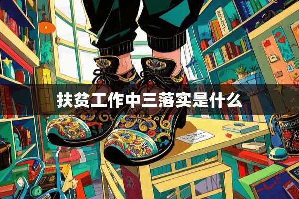 扶贫工作中三落实是什么