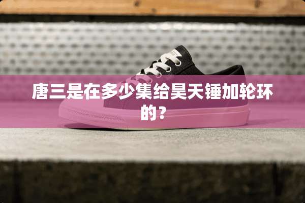 唐三是在多少集给昊天锤加轮环的？
