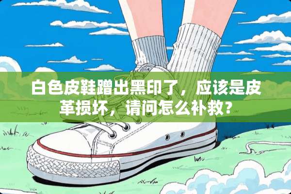 白色皮鞋蹭出黑印了，应该是皮革损坏，请问怎么补救？
