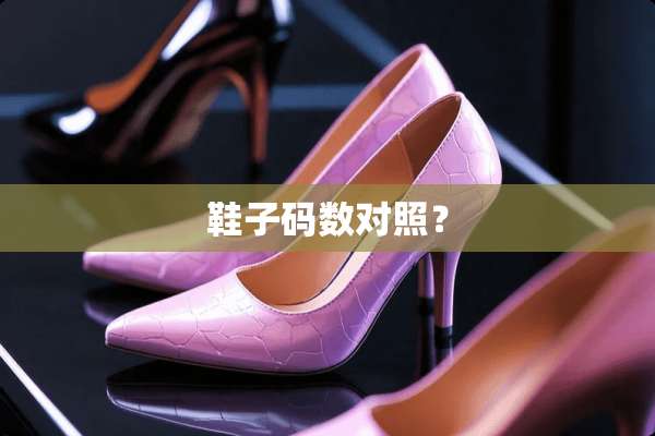 鞋子码数对照？