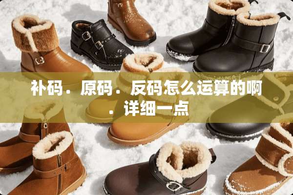 补码．原码．反码怎么运算的啊．详细一点