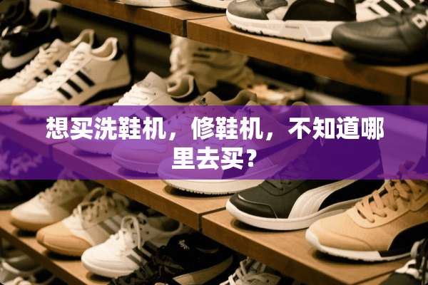 想买洗鞋机，修鞋机，不知道哪里去买？