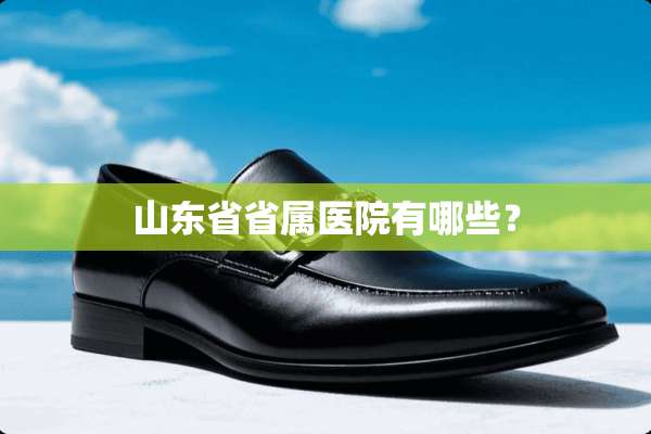 山东省省属医院有哪些？