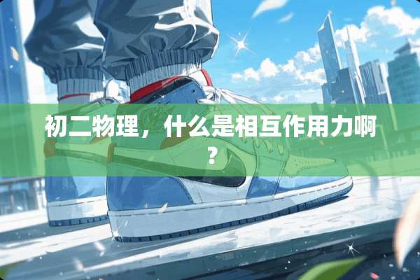 初二物理，什么是相互作用力啊？