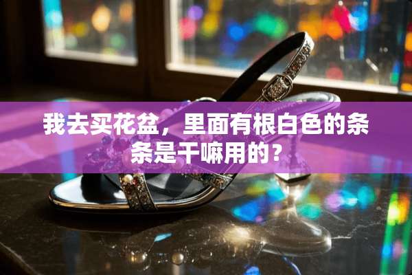 我去买花盆，里面有根白色的条条是干嘛用的？
