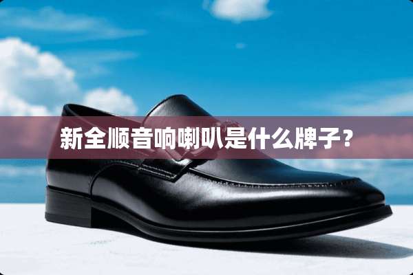 新全顺音响喇叭是什么牌子？