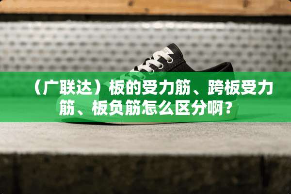 （广联达）板的受力筋、跨板受力筋、板负筋怎么区分啊？