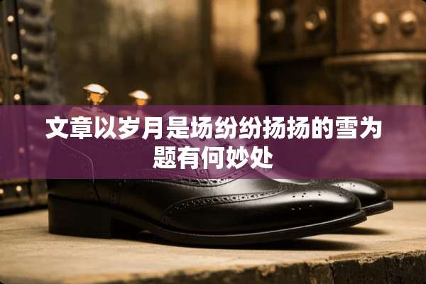 文章以岁月是场纷纷扬扬的雪为题有何妙处