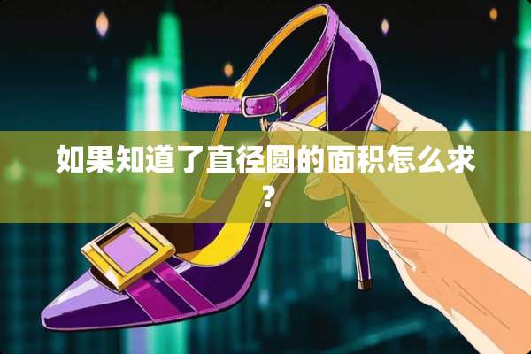 如果知道了直径圆的面积怎么求？