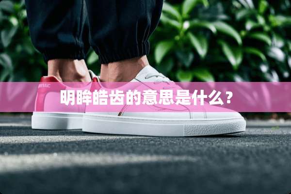 明眸皓齿的意思是什么？
