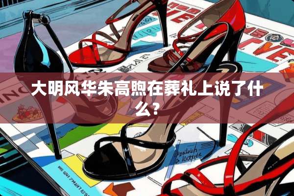大明风华朱高煦在葬礼上说了什么？
