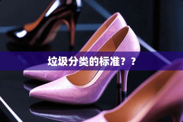 垃圾分类的标准？？