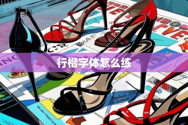 行楷字体怎么练