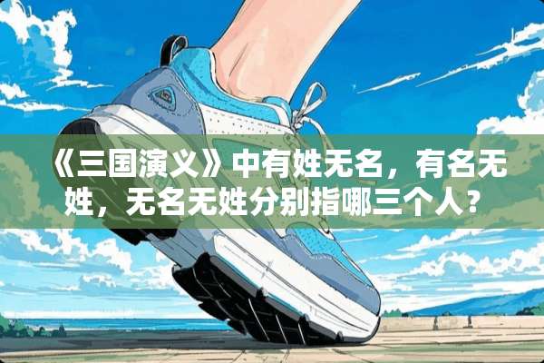 《三国演义》中有姓无名，有名无姓，无名无姓分别指哪三个人？