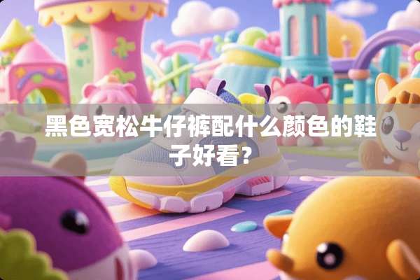黑色宽松牛仔裤配什么颜色的鞋子好看？
