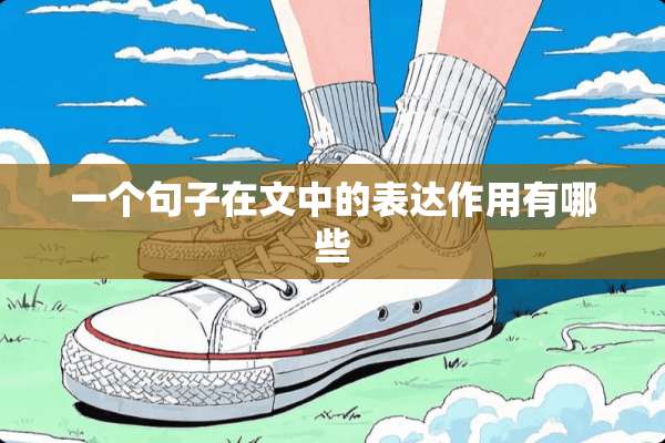 一个句子在文中的表达作用有哪些