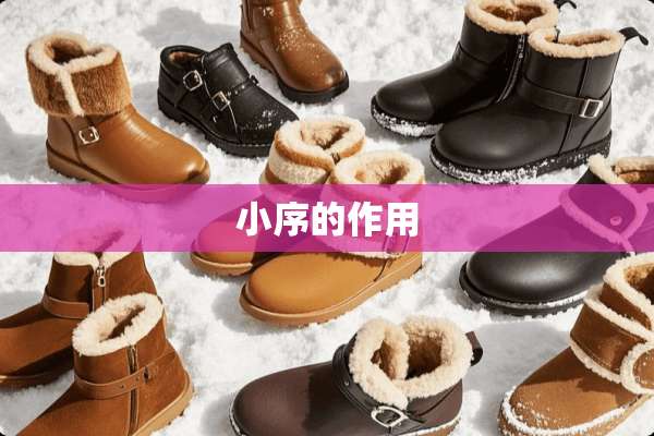 小序的作用