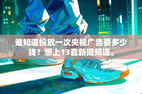 谁知道投放一次央视广告要多少钱？想上13套新闻频道。