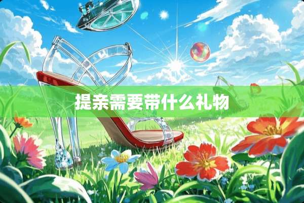 提亲需要带什么礼物