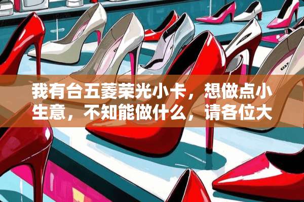 我有台五菱荣光小卡，想做点小生意，不知能做什么，请各位大神们给支招，谢谢