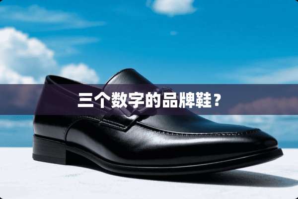 三个数字的品牌鞋？