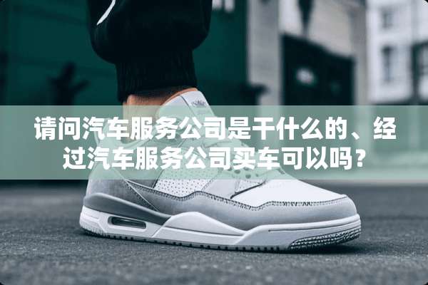 请问汽车服务公司是干什么的、经过汽车服务公司买车可以吗？
