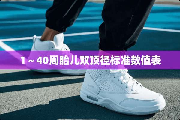 1～40周胎儿双顶径标准数值表