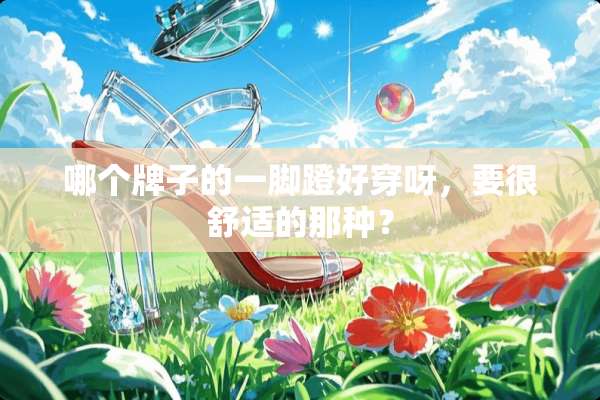 哪个牌子的一脚蹬好穿呀，要很舒适的那种？