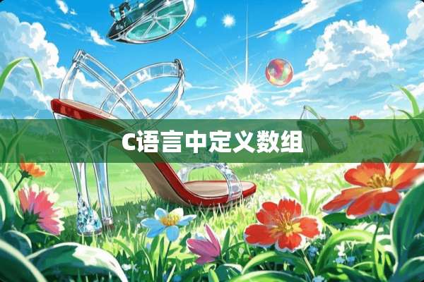 C语言中定义数组